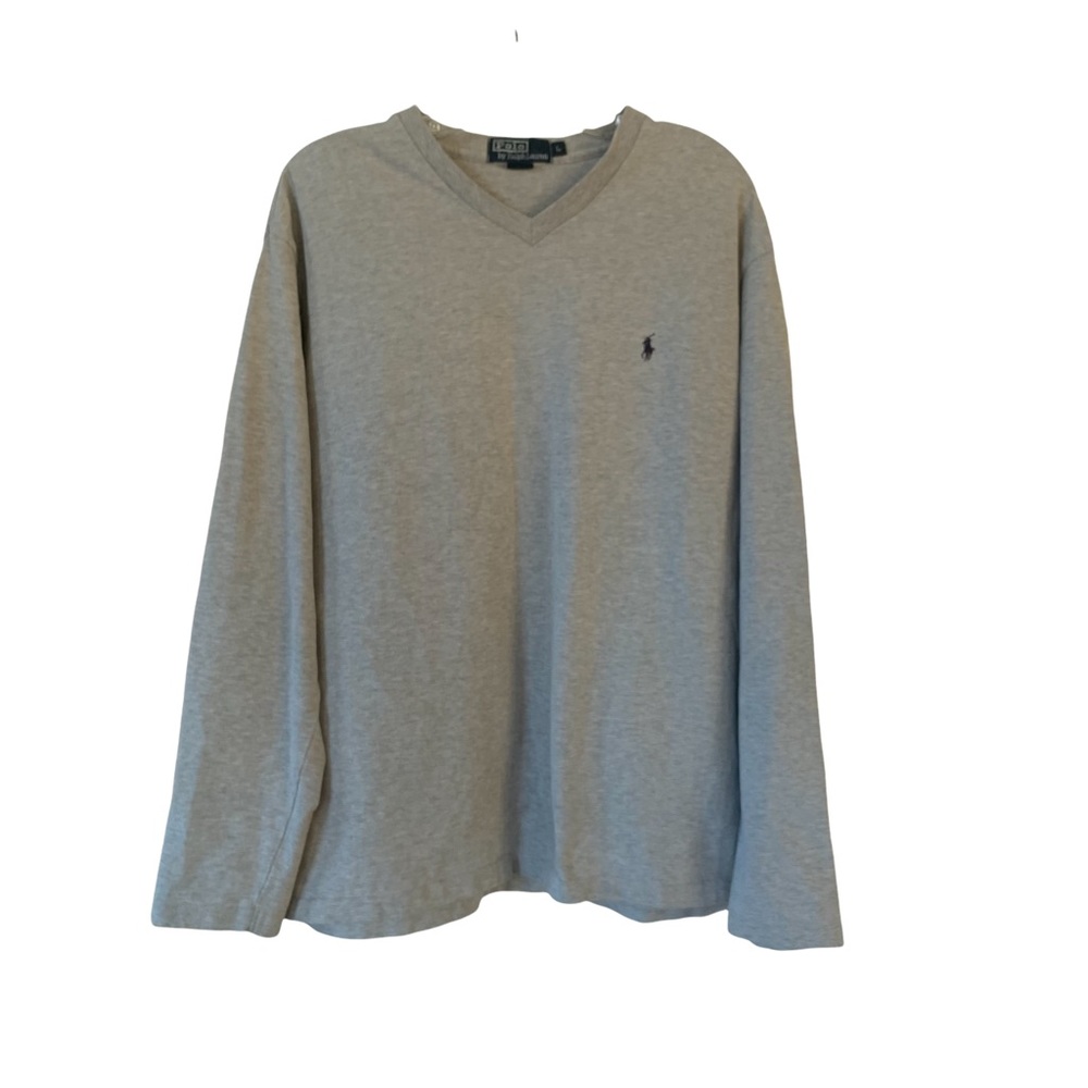 Mens Grey Ralph Lauren polo shirt Size Large